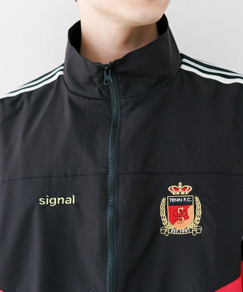SIGNAL SPORTS（シグナルスポーツ）の「【SIGNAL SPORTS】袖サイドライン/オーバートラックジップジャケット（ナイロンジャケット・メンズ・ブラック/ネイビー・LARGE/MEDIUM）」の19枚目の写真