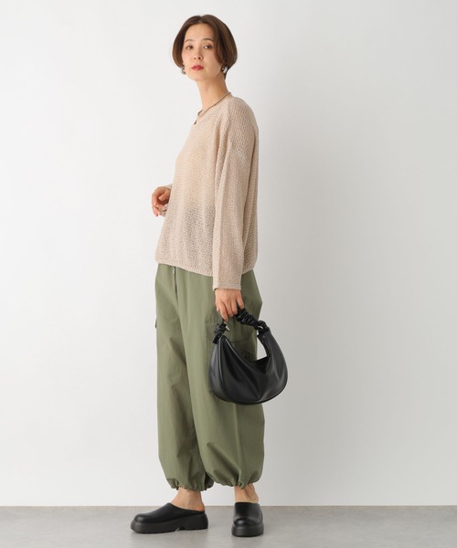 LEPSIM(レプシィム)の「ギャザーハンドル2WAYショルダー 105134(ショルダーバッグ・レディース・アイボリー/ブラック・ONE SIZE)」の8枚目の写真