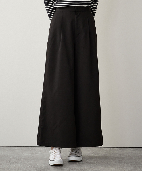 LE SOUK HOLIDAY(ルスークホリデー)の「タックワイドパンツ(スラックス・レディース・ブラック/ベージュ・M/L)」の21枚目の写真
