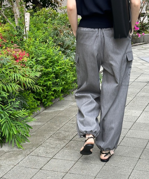 select MOCA（セレクトモカ）の「スラックスカーゴパンツ（カーゴパンツ・レディース・グレー/ブラック・FREE）」の7枚目の写真