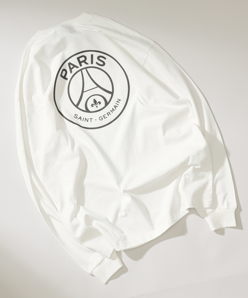 PARIS SAINT-GERMAIN(パリサンジェルマン)の「【Paris Saint-Germain】バックプリント エンブレム ロングスリーブTシャツ(Tシャツ/カットソー・メンズ・ブラック/ホワイト・MEDIUM/LARGE)」の2枚目の写真