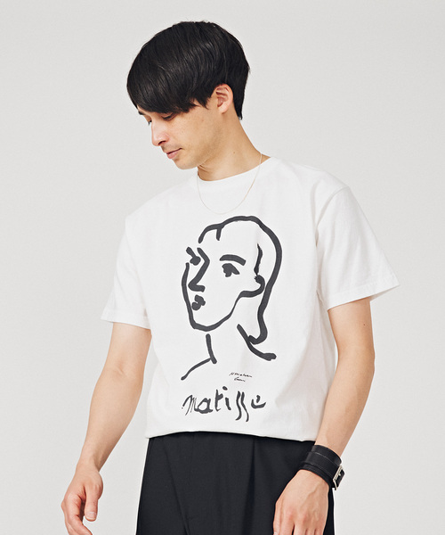 EDIFICE（エディフィス）の「【MATISSE / マティス】別注  アートプリント  Tシャツ（Tシャツ/カットソー・メンズ・ブラックミックス/ホワイト系その他/ホワイト/ブラック系その他/ホワイト×ホワイト/ブラック・LARGE/MEDIUM）」の12枚目の写真