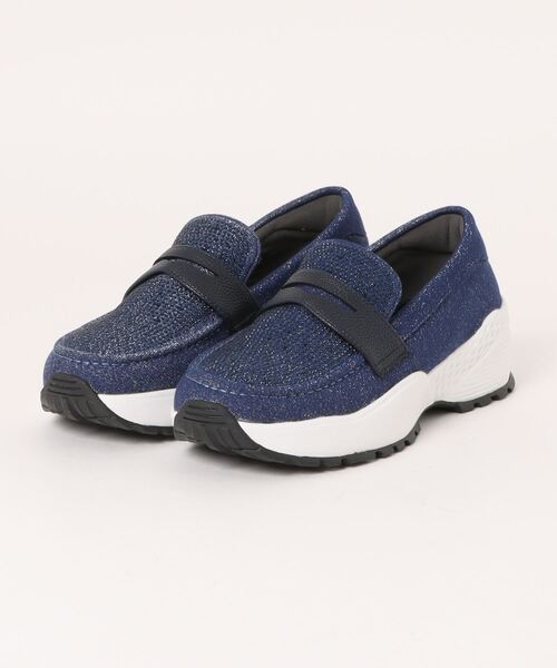 シュープラザ(シュープラザ)の「【KANSAI BIS】 カジュアルシューズ(ローファー・レディース・ブラック/シルバー/ネイビー・M/L/LL/S)」の1枚目の写真