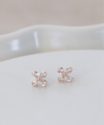 お花セラミックポストピアス