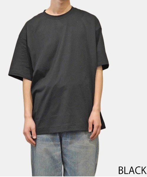ATON（エイトン）の「【ATON】 OVERSIZED T-SHIRT（Tシャツ/カットソー・メンズ・キャメル/ブラック/ネイビー/ホワイト・6/4）」の3枚目の写真