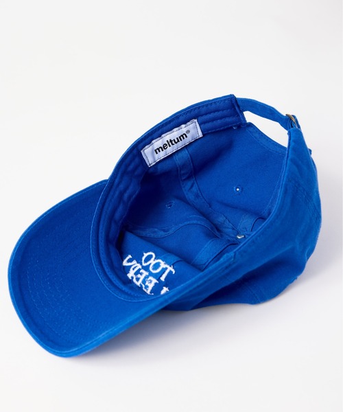 meltum（メルタム）の「Embroidery Cap（キャップ・メンズ・レッド/グリーン/ブラック/チャコールグレー/ブルー/ネイビー・FREE）」の13枚目の写真