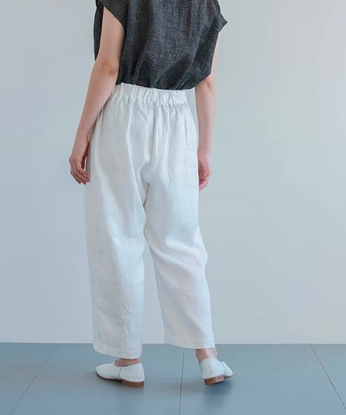 ヌキテパ　リネン　イージーパンツ Cotton Jacquard Lace Pants | Pasand by ne Quittez pas