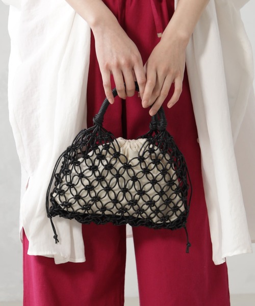 FOUND GOOD（ファウンドグッド）の「アミアミミニバッグ（ハンドバッグ・レディース・ブラック/ホワイト系5/グレー系2/グリーン系5・FREE）」の3枚目の写真