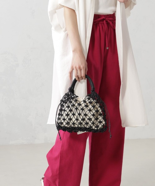 FOUND GOOD（ファウンドグッド）の「アミアミミニバッグ（ハンドバッグ・レディース・ブラック/ホワイト系5/グレー系2/グリーン系5・FREE）」の8枚目の写真