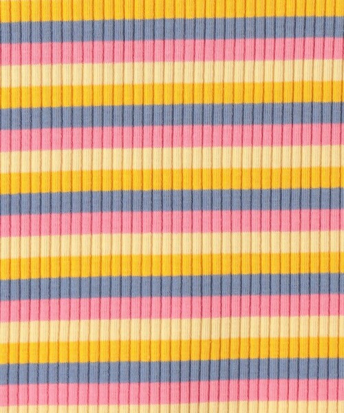 green label relaxing（グリーンレーベルリラクシング）の「TJ カラーボーダー フリル プルオーバー 100c130cm（Tシャツ/カットソー・キッズ・イエロー/ブラウン/ライラック・100cm/110cm/120cm/130cm）」の12枚目の写真