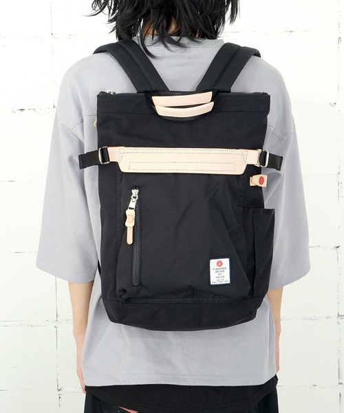AS2OV(アッソブ)の「AS2OV アッソブ HIGHDENSITY TOTE BACKPACK トートバックパック 18L(バックパック/リュック・メンズ・ブラック・FREE)」の1枚目の写真