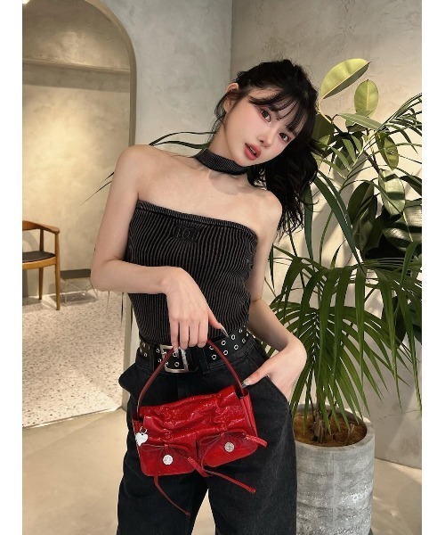 Darich（ダーリッチ）の「チョーカーネックベアトップ（ニット