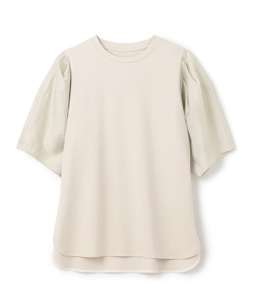 UNFILO(アンフィーロ)の「BEAUTY FORM シアースリーブTシャツ(Tシャツ/カットソー・レディース・グレー系/ネイビー系2/ホワイト系/ベージュ系2/ブラック系・X-LARGE)」の13枚目の写真