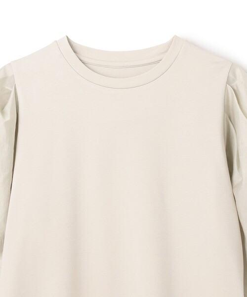 UNFILO(アンフィーロ)の「BEAUTY FORM シアースリーブTシャツ(Tシャツ/カットソー・レディース・グレー系/ネイビー系2/ホワイト系/ベージュ系2/ブラック系・X-LARGE)」の17枚目の写真