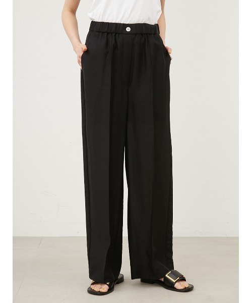 Mila Owen（ミラオーウェン）の「SET UPウエストゴムシアーパンツ（その他パンツ・レディース・ベージュ/ブラック/ピンク・1/0）」の9枚目の写真