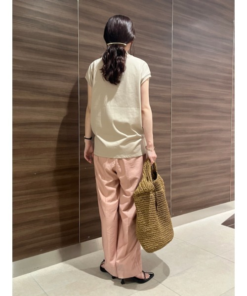 Mila Owen（ミラオーウェン）の「SET UPウエストゴムシアーパンツ（その他パンツ・レディース・ベージュ/ブラック/ピンク・1/0）」の16枚目の写真