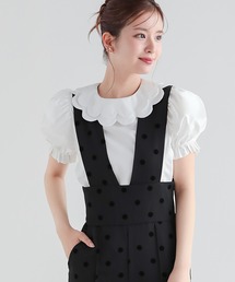 Fit more | 【ZOZO限定商品&限定カラー】スカラップカラーパフスリーブブラウス(シャツ/ブラウス)