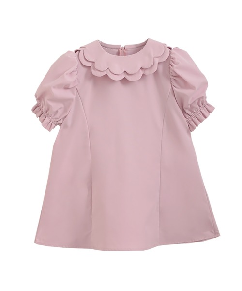 ZOZO限定商品＆限定カラー】スカラップカラーパフスリーブ
