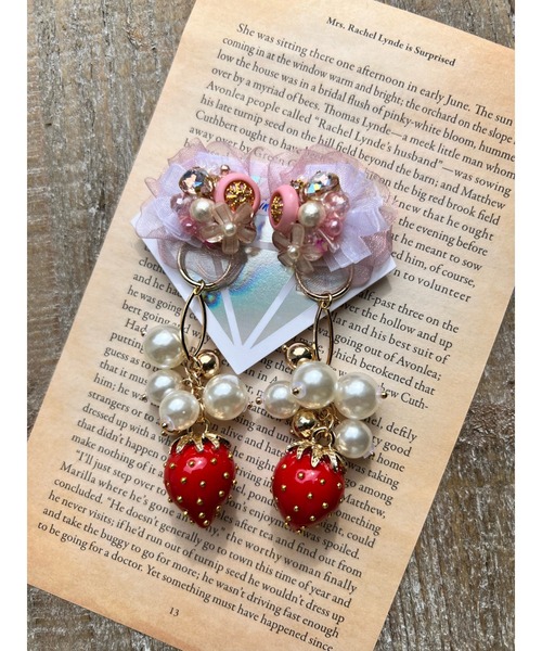 【shinkainokakera】Pink Button(MA)(ピアス(両耳用))|tone(トーン)