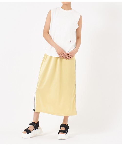 Dickies（ディッキーズ）の「DICKIES 別注ワッフルノースリーブトップス（Tシャツ/カットソー・レディース・ピンク/ホワイト/スミクロ・FREE）」の11枚目の写真