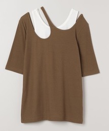 JEANASIS | レイヤード2Pコンビカット/125396(Tシャツ/カットソー)