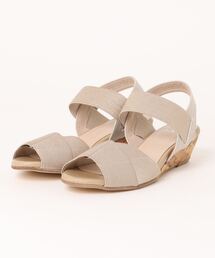 モチーフウェッジソールサンダル