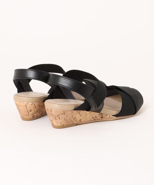 Riz raffinee（リズラフィーネ）の「モチーフウェッジソールサンダル（サンダル・レディース・カーキ/ブラック/ベージュ・M/L/S）」の4枚目の写真