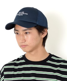 GLAZOS（グラソス）の「【大人向けサイズあり】メッセージプリントメッシュCAP（キャップ）」