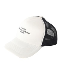 GLAZOS | 【大人向けサイズあり】メッセージプリントメッシュCAP(キャップ)