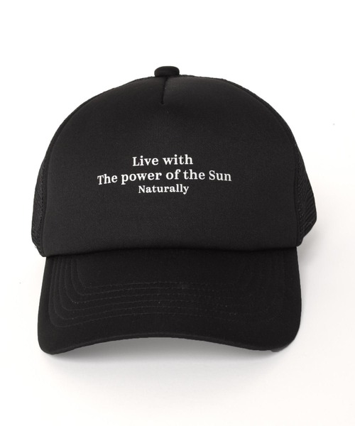 GLAZOS（グラソス）の「【大人向けサイズあり】メッセージプリントメッシュCAP（キャップ・キッズ・ネイビー/ホワイト/ブラック・フリー）」の5枚目の写真