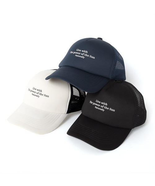 GLAZOS（グラソス）の「【大人向けサイズあり】メッセージプリントメッシュCAP（キャップ・キッズ・ネイビー/ホワイト/ブラック・フリー）」の11枚目の写真