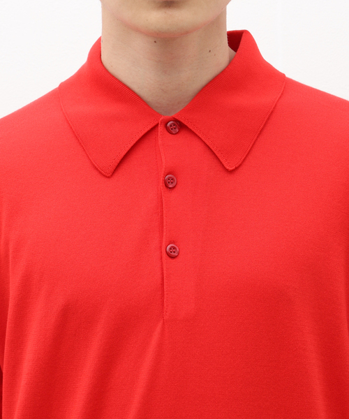 JOHN SMEDLEY(ジョンスメドレー)の「JOHN SMEDLEY (ジョンスメドレー) 別注 ISIS(ポロシャツ・メンズ・レッド/ウッド・MEDIUM/LARGE/X-LARGE/XX-LARGE)」の7枚目の写真
