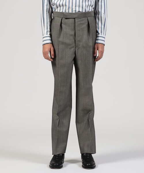 TOMORROWLAND (トゥモローランド)の「FUMIYA HIRANO THE TROUSERS SAVILE ROW ウールモヘヤ 1プリーツトラウザーズ(スラックス・メンズ・グレー・42/36)」の3枚目の写真