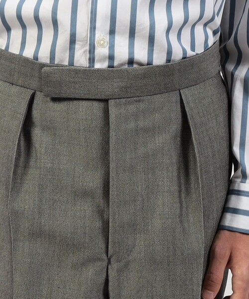 TOMORROWLAND (トゥモローランド)の「FUMIYA HIRANO THE TROUSERS SAVILE ROW ウールモヘヤ 1プリーツトラウザーズ(スラックス・メンズ・グレー・42/36)」の6枚目の写真