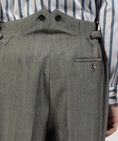 TOMORROWLAND (トゥモローランド)の「FUMIYA HIRANO THE TROUSERS SAVILE ROW ウールモヘヤ 1プリーツトラウザーズ(スラックス・メンズ・グレー・42/36)」の7枚目の写真