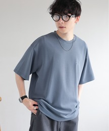 RAGEBLUE | パウダーブリーチ/ワンポイント刺繍オーバーサイズポンチTシャツ(Tシャツ/カットソー)