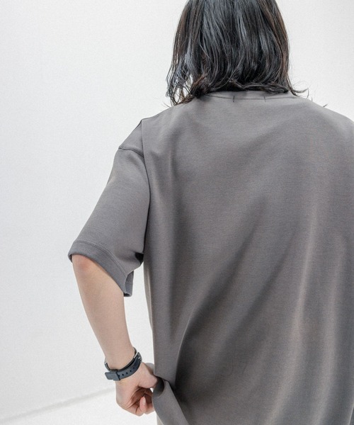 RAGEBLUE（レイジブルー）の「パウダーブリーチ/ワンポイント刺繍オーバーサイズポンチTシャツ（Tシャツ/カットソー・メンズ・ベージュ/オレンジ/グレー/ブルー・SMALL/MEDIUM/LARGE）」の15枚目の写真