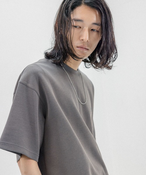 RAGEBLUE（レイジブルー）の「パウダーブリーチ/ワンポイント刺繍オーバーサイズポンチTシャツ（Tシャツ/カットソー・メンズ・ベージュ/オレンジ/グレー/ブルー・SMALL/MEDIUM/LARGE）」の16枚目の写真