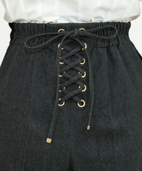 an another angelus（アンアナザーアンジェラス）の「ゴールドダブル釦デニムワイドパンツ/ananotherangelus（デニムパンツ・レディース・ブラック/ライトブルー・2/1）」の20枚目の写真