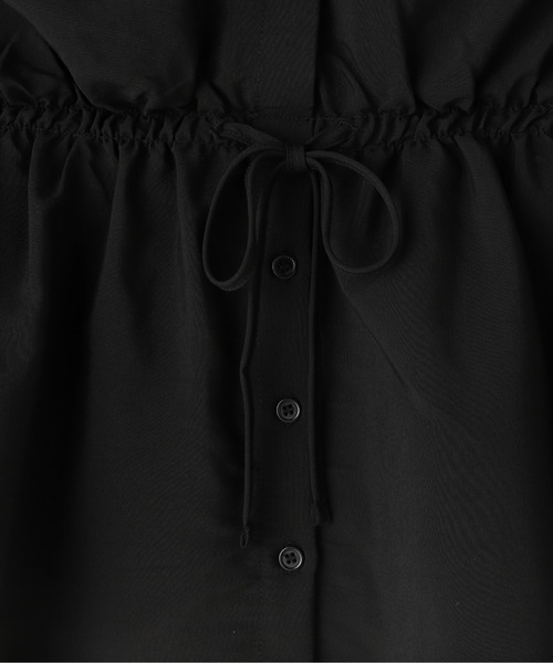 N.（N. Natural Beauty Basic）（エヌエヌナチュラルビューティーベーシック）の「◆異素材ペプラムトップ（Tシャツ/カットソー・レディース・オフホワイト/ブラック・MEDIUM）」の19枚目の写真