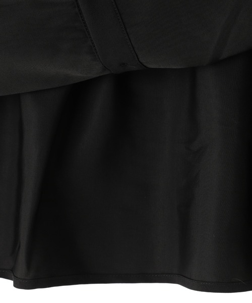 N.（N. Natural Beauty Basic）（エヌエヌナチュラルビューティーベーシック）の「◆異素材ペプラムトップ（Tシャツ/カットソー・レディース・オフホワイト/ブラック・MEDIUM）」の20枚目の写真