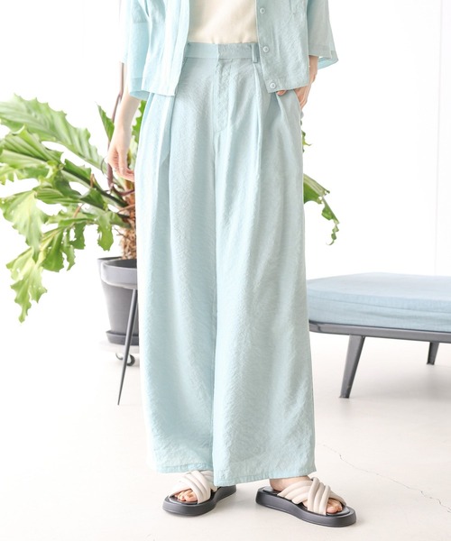 LEPSIM - LEPSIM ロングジレ タックストレートワイドパンツ LEPSIM｜2タックストレートワイドパンツ | Rakuten Fashion(楽天