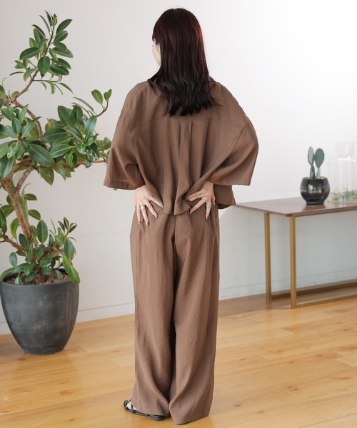 うち様　2足セット販売用 セール】2タックストレートワイドパンツ 117917（その他パンツ