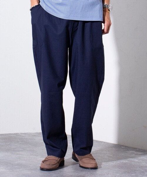 GLOSTER(グロスター)の「【GLOSTER/グロスター】SUMMER BEACH PANTS イージーパンツ(その他パンツ・メンズ・チャコールグレー/ネイビー/キナリ・S/M/L)」の3枚目の写真