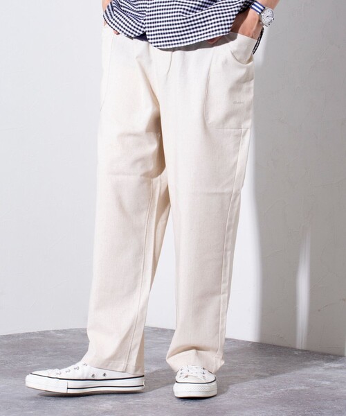 GLOSTER(グロスター)の「【GLOSTER/グロスター】SUMMER BEACH PANTS イージーパンツ(その他パンツ・メンズ・チャコールグレー/ネイビー/キナリ・S/M/L)」の2枚目の写真