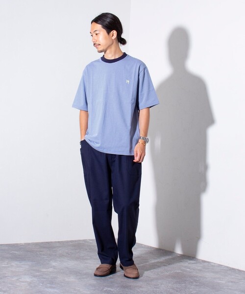 GLOSTER(グロスター)の「【GLOSTER/グロスター】SUMMER BEACH PANTS イージーパンツ(その他パンツ・メンズ・チャコールグレー/ネイビー/キナリ・S/M/L)」の4枚目の写真