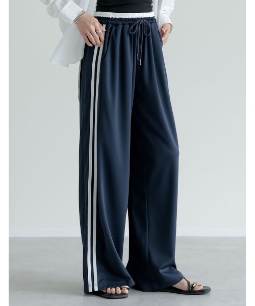 ワイド ドレープパンツ ルーズデザイン 脚長 韓国スタイル n1357 240230-gy.jpg?fitin=720:720