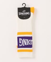 ＪＵＧＬＡＮＳ | 【SPALDING】スポルディング 底P TH切替ライン クルー丈ソックス(ソックス/靴下)