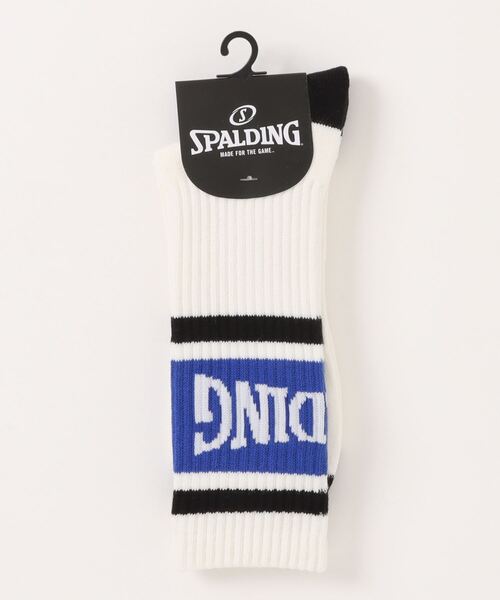 ＪＵＧＬＡＮＳ（ユグランス）の「【SPALDING】スポルディング 底P TH切替ライン クルー丈ソックス（ソックス/靴下・メンズ・レッド/パープル/ブルー/ブラック・25cm～27cm）」の3枚目の写真