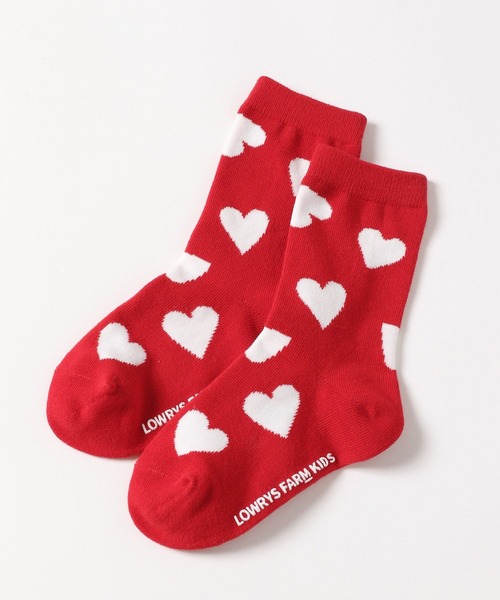 LOWRYS FARM（ローリーズファーム）の「ハートガラソックス　130429（ソックス/靴下・キッズ・レッド/ブラック/オフホワイト・MEDIUM/X-LARGE/LARGE）」の10枚目の写真